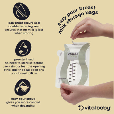 easy pour breast milk storage bags