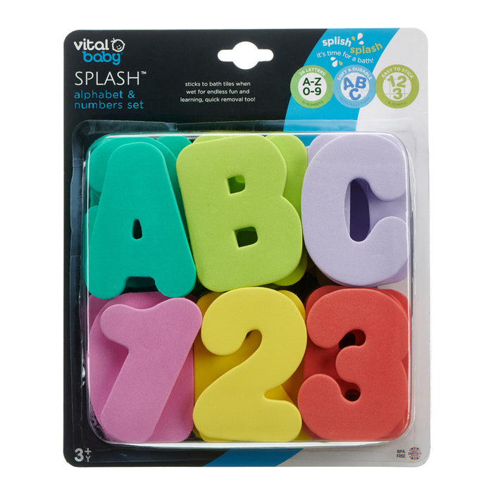 SPLASH alphabet & numbers set