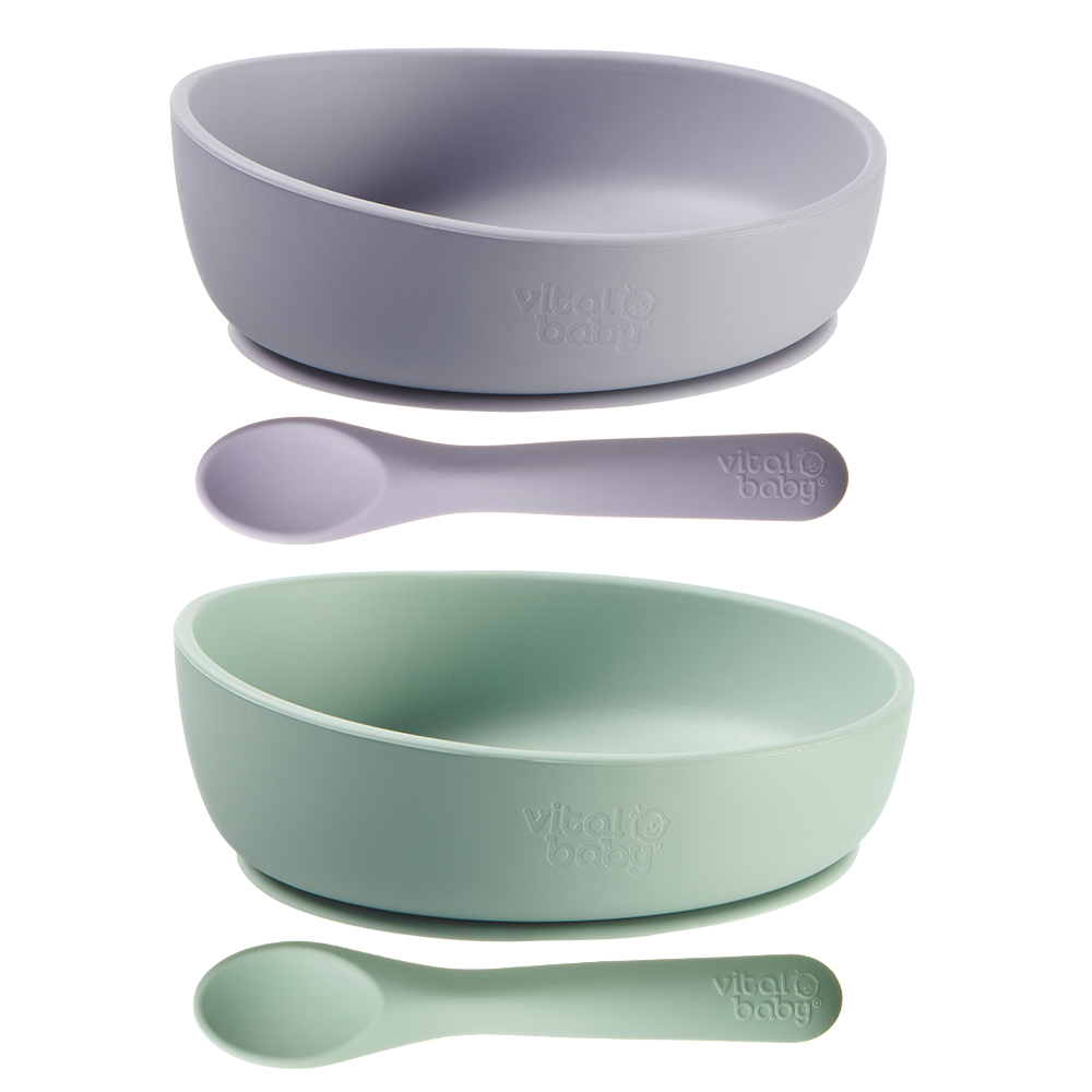 silicone suction bowl set