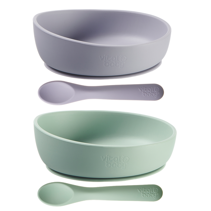 NOURISH silicone suction bowl set